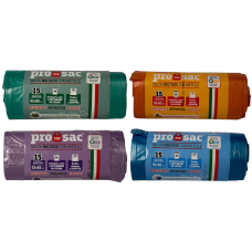 Пакети для сміття Virosac Propersac з ароматом лаванди parfumo di lavanda, 52×65 см, 15 шт