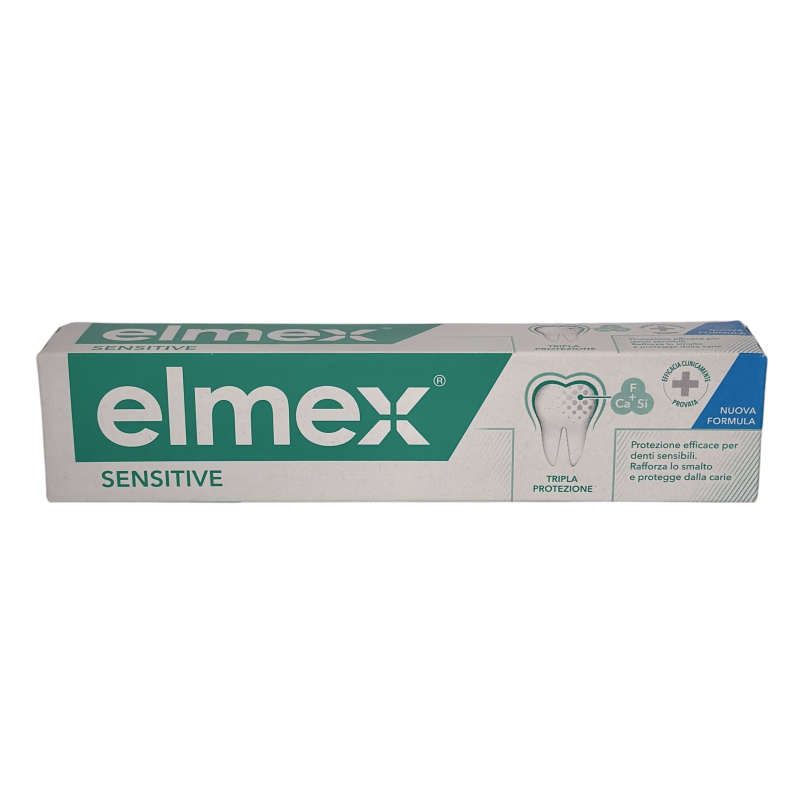 Зубна паста Elmex Sensitive з мінералами для зміцнення емалі dentifricio remineralizzante per smalto forte, 75 мл