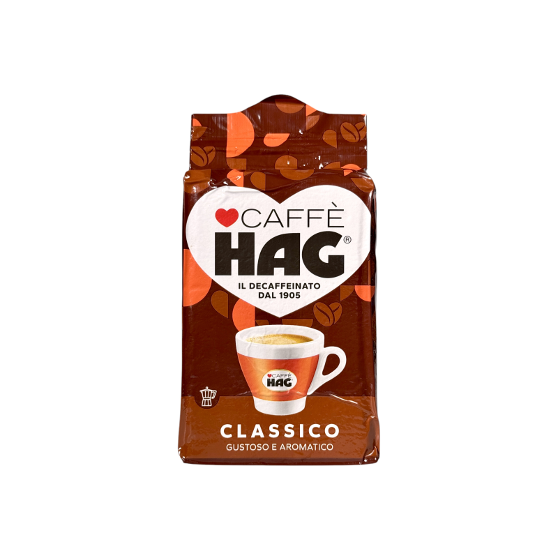 Кава мелена Caffè Hag без кофеїну, класична кремова та ароматна classico il decaffeinato, 250 г