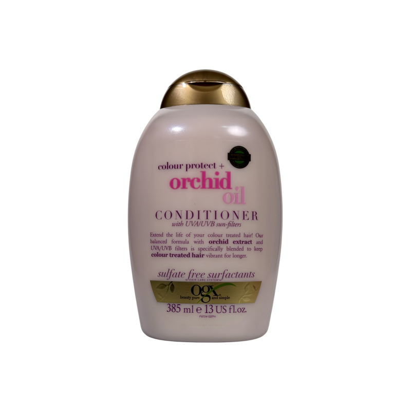 Кондиціонер для волосся OGX з екстрактом орхідеї для фарбованого волосся colour protect + orchid oil, 385 мл