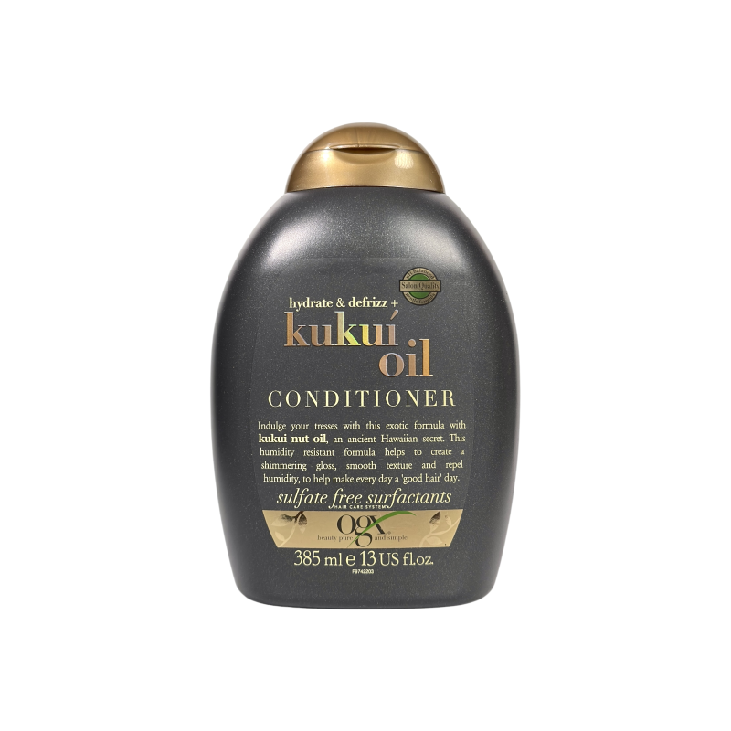 Кондиціонер для волосся OGX з маслом кукуйол для зволоження та боротьби з пухнастістю hydrate & defrizz + kukui oil