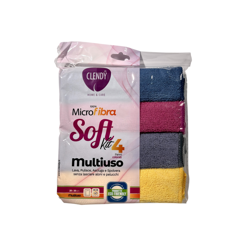Мікрофібра Clendy Soft комплект 100% microfibra Multiuso 4 пани 20×30