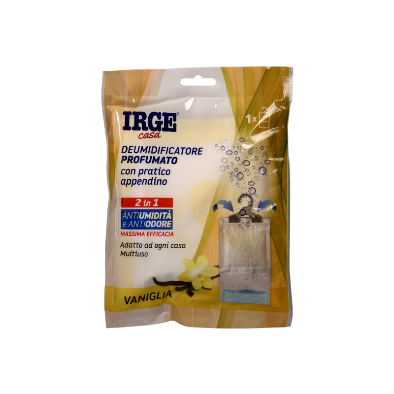 Поглинач вологи саше IRGE Casa з ароматом ванілі deumidificatore profumato 2в1, 500 мл Поглинач вологи саше IRGE Casa з ароматом ванілі deumidificatore profumato 2в1, 500 мл