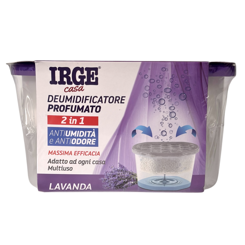 Поглинач вологи IRGE Casa аромат лаванди deumidificatore profumato 2в1, 400 мл Поглинач вологи IRGE Casa аромат лаванди deumidificatore profumato 2в1, 400 мл