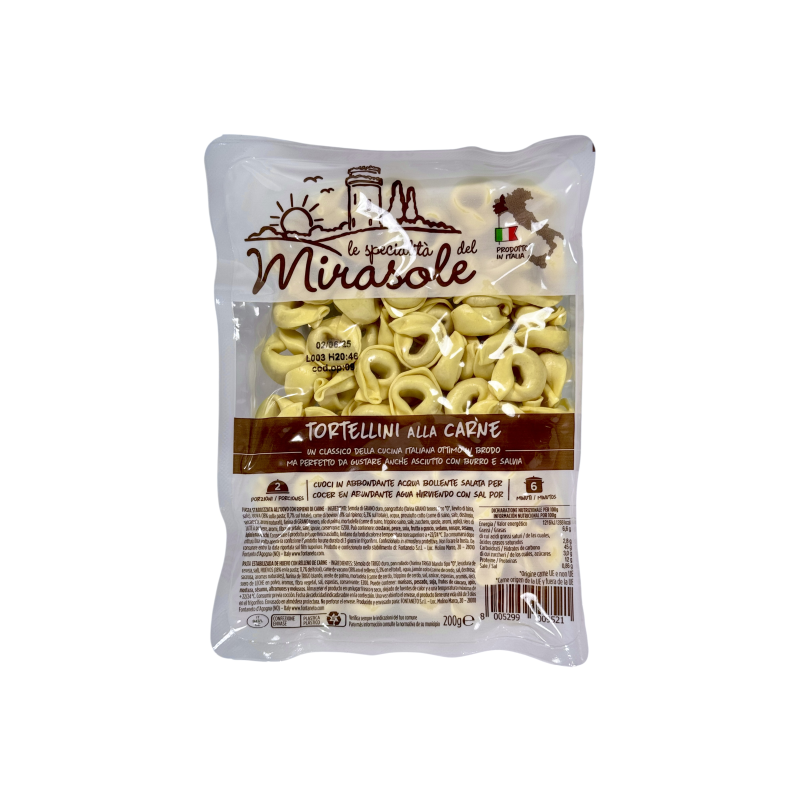 Тортеліні Le specialità del Mirasole з м’ясом класичний рецепт e tortellini alla carne, 200 г