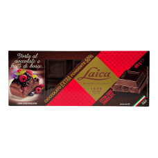 Шоколад чорний Laica 50% какао cioccolato fondente, 400 г
