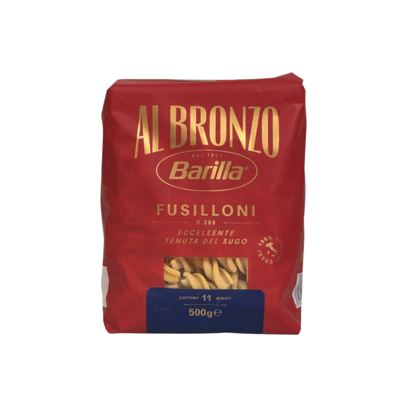 Макарони Barilla бронзового пресування спіралі fusilloni pasta al bronzo No380, 500 г