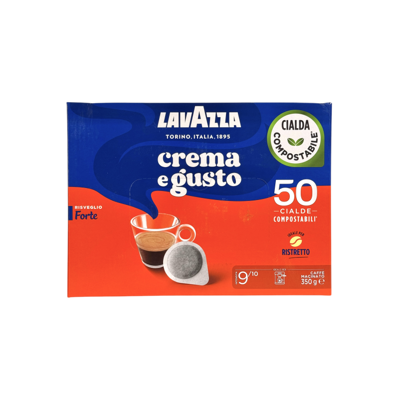 Кава в чалдах Lavazza міцна та кремова crema e gusto forte, 50 чалд, 350 г Кава в чалдах Lavazza міцна та кремова crema e gusto forte, 50 чалд, 350 г