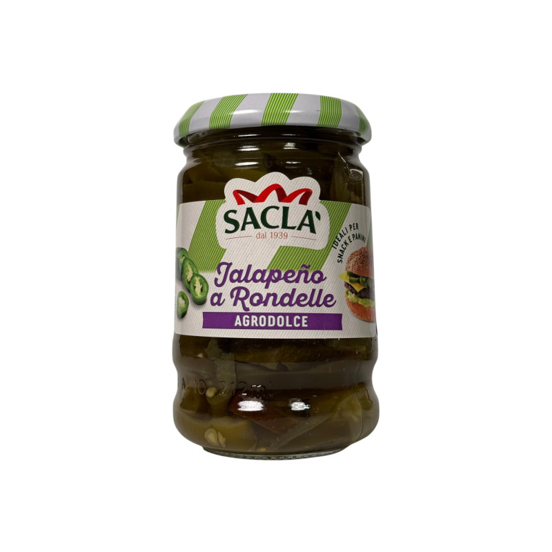 Перець Sacla кисло-солодкий халапеньйо jalapeño a rondelle agrodolce, 200 г