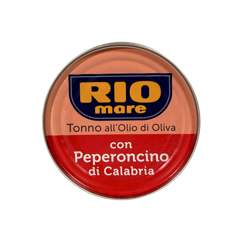 Тунець Rio Mare в оливковій олії з перцем чілі з Калабрії tonno con peperoncino di Calabria, 80 г