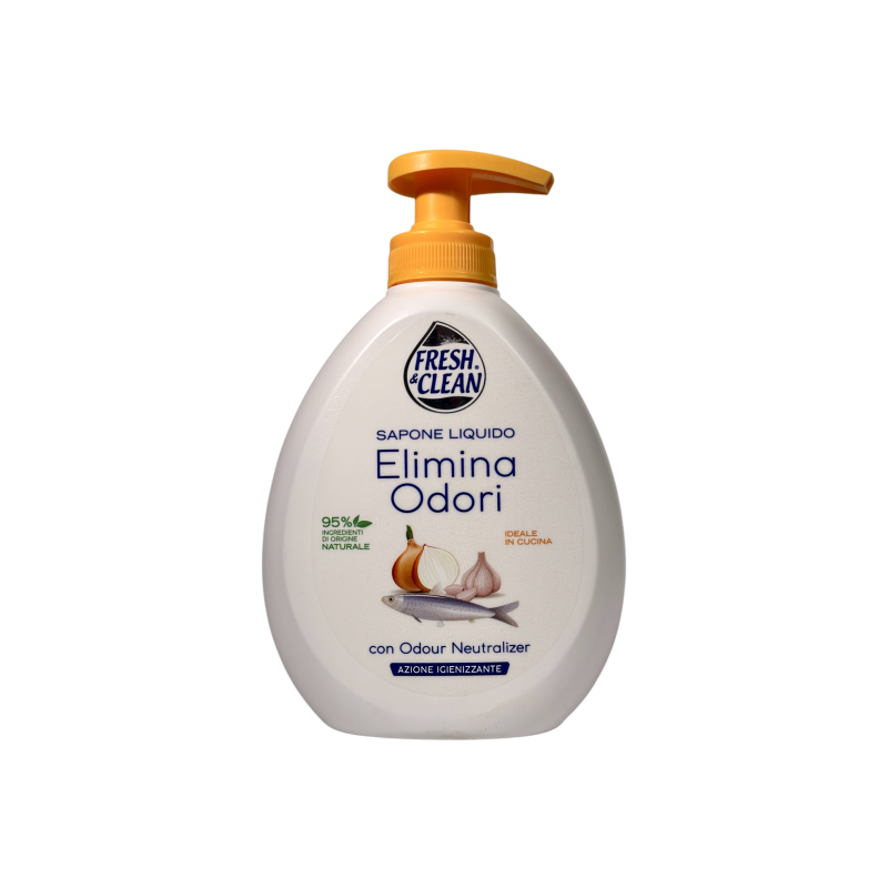 Мило рідке Fresh & Clean дезінфікуюче з нейтралізатором запахів Elimina Odori, 300 г