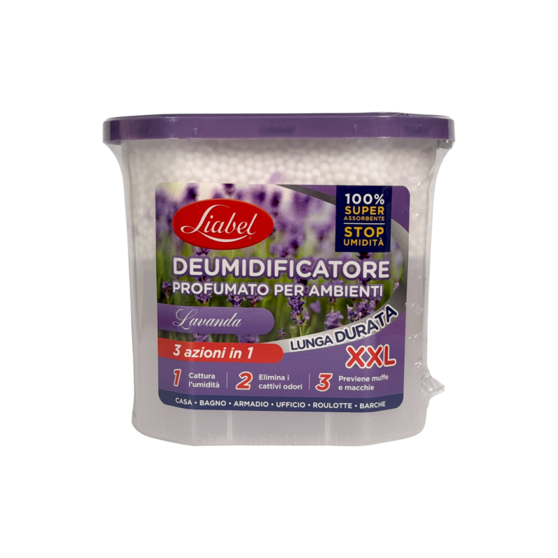 Поглинач вологи Liabel XXL лаванда deumidificatore 3в1, 800 мл Поглинач вологи Liabel XXL лаванда deumidificatore 3в1, 800 мл