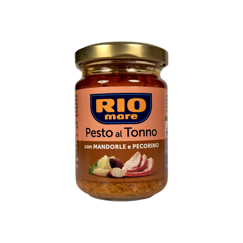 Соус песто з тунця Rio Mare з мигдалем та сиром пекоріно al tonno con mandorle e pecorino, 130 г