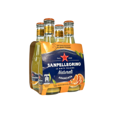 Напій газований натуральний Sanpellegrino апельсиновий naturali aranciata, 4x200 мл