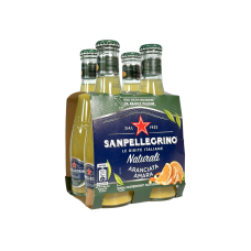 Напій газований натуральний Sanpellegrino апельсиновий гіркий naturali aranciata amara, 4x200 мл