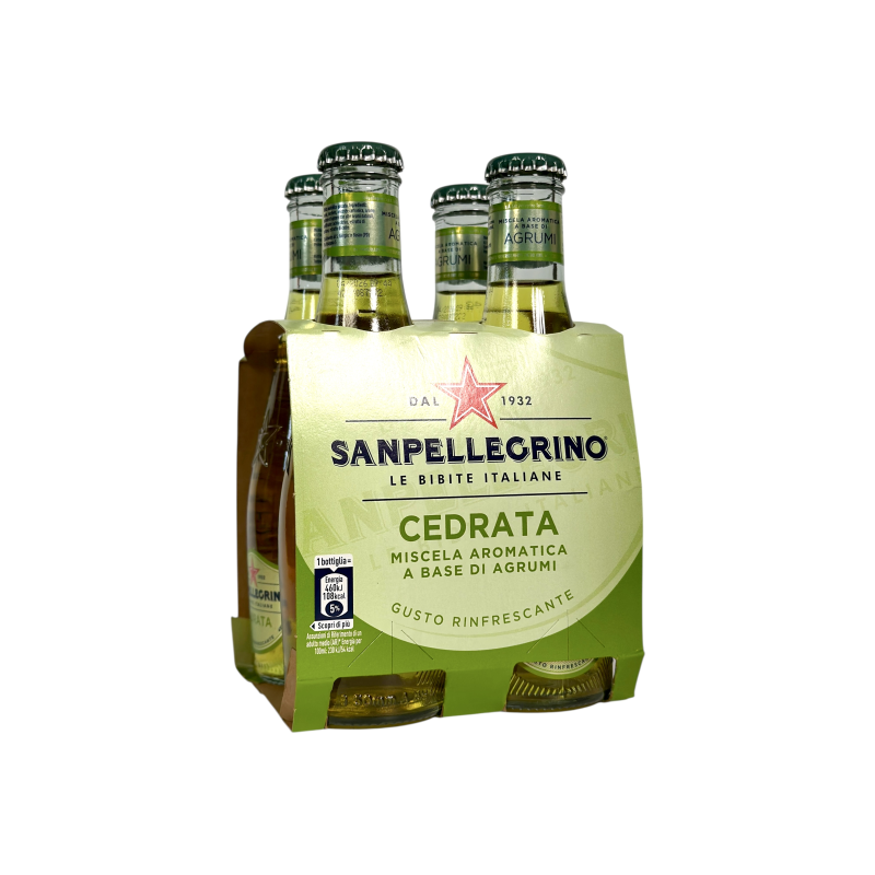 Напій газований натуральний Sanpellegrino цитрусовий cedrata, 4x200 мл