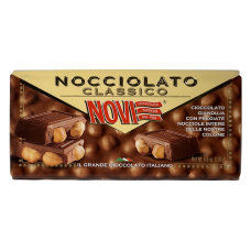Шоколад горіховий Novi з фундуком e cioccolato gianduja con nocciole intere, 130 г