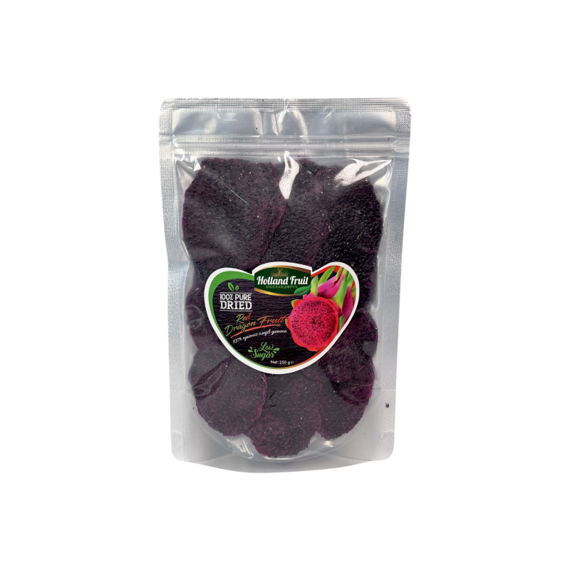 Фрукт сушений Holland Fruit червоний дракон-фрукт dried red dragon fruit, 250 г Фрукт сушений Holland Fruit червоний дракон-фрукт dried red dragon fruit, 250 г