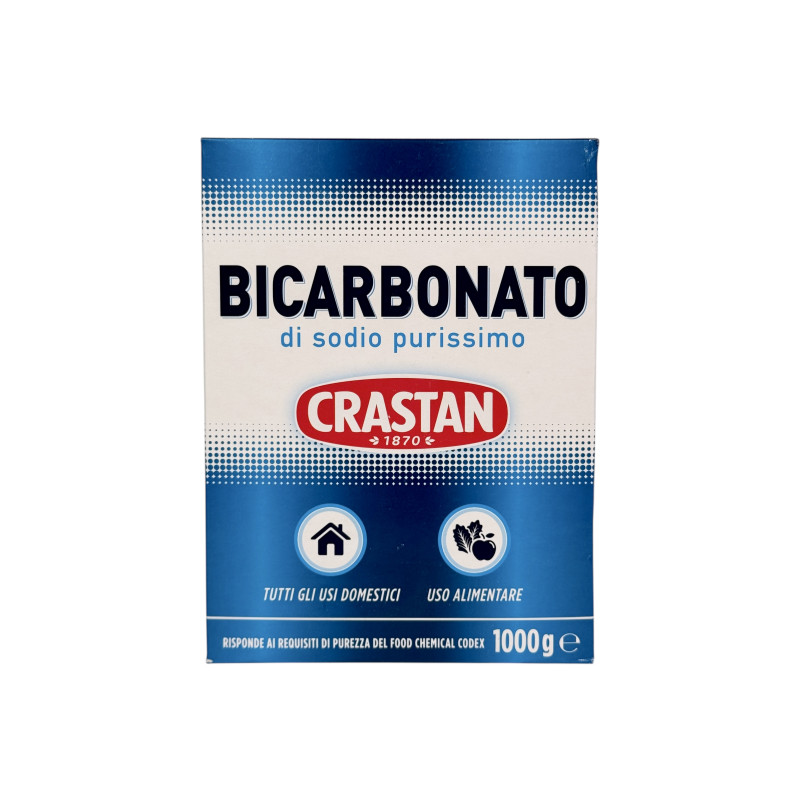 Сода харчова Crastan багатофункціональна для дому та кулінарії bicarbonato di sodio purisimo, 1000 г