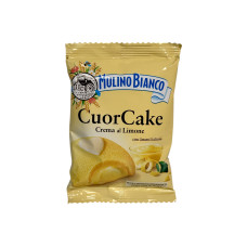 Бісквіт Mulino Bianco на парі з лимонним кремом cuor cake crema al limone, 35 г
