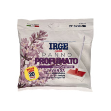 Серветкі сухі для підлоги, пиловловлювач IRGE Casa Panno Profumato Lavanda з ароматом лаванди, 20 шт Серветкі сухі для підлоги, пиловловлювач IRGE Casa Panno Profumato Lavanda з ароматом лаванди, 20 шт