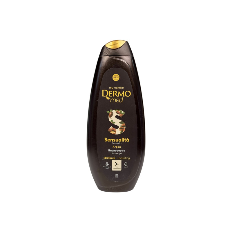 Гель для душу Dermomed чуттєвість арган зволожуючий sensualità argan bagnodoccia idratante, 650 мл