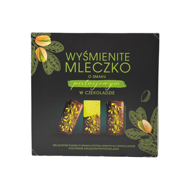 Пташине молоко Majami з фісташковим смаком у шоколаді wyśmienite mleczko o smaku pistacjowym w czekoladzie, 380 г