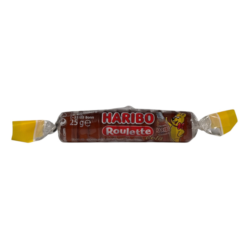 Желейки Haribo жувальні зі смаком коли roulette cola, 25 г
