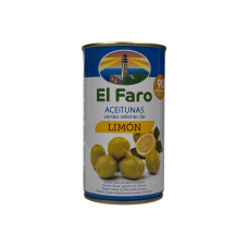 Оливки El Faro зелені фаршировані лимонною пастою aceitunas limon, 350 г