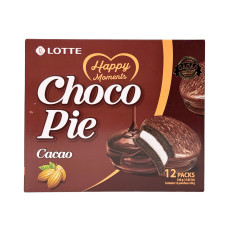 Печиво бісквітне Lotte Choco Pie з какао та кремовою начинкою, 12×28 г