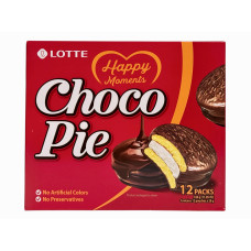 Печиво бісквітне Lotte Choco Pie класичне в шоколадній глазурі, 12×28 г