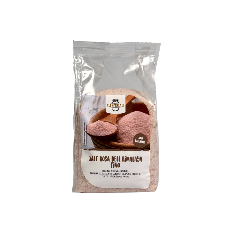 Сіль Gli Speziali гімалайська рожева дрібна sale rosa dell himalaya fino, 1000 г