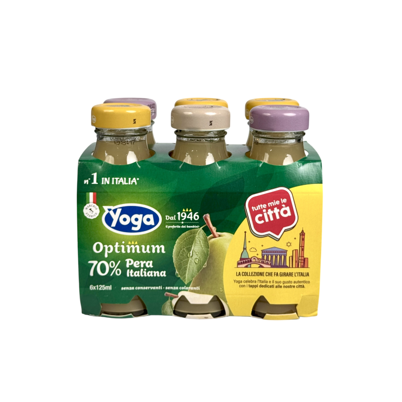 Сік Yoga груша optimum pera italiana 70%, 6x125 мл