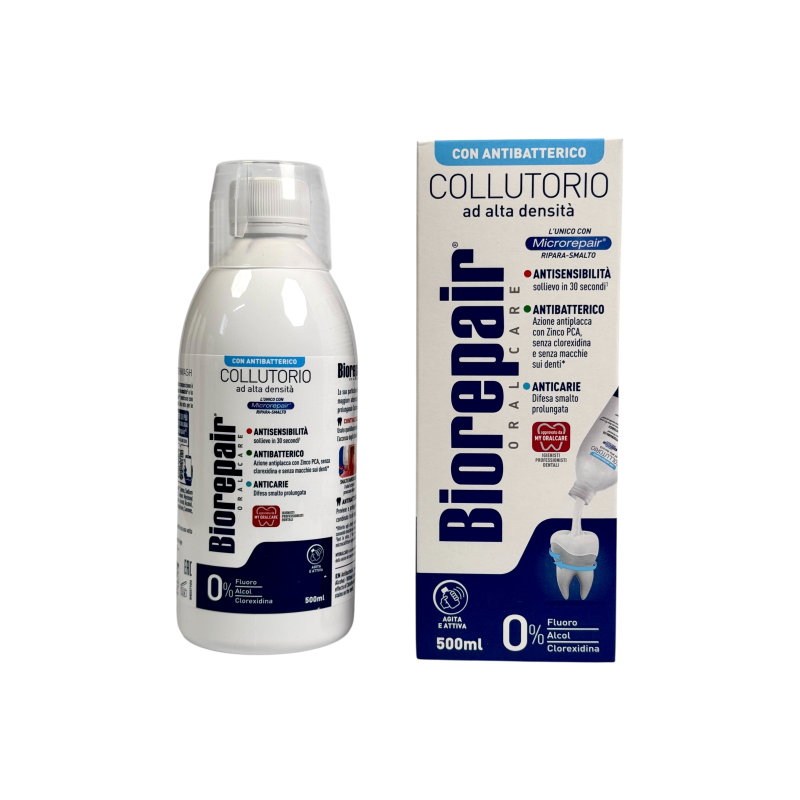 Ополіскувач для рота Biorepair з ефектом відновлення емалі Antisensibilita, 500 мл