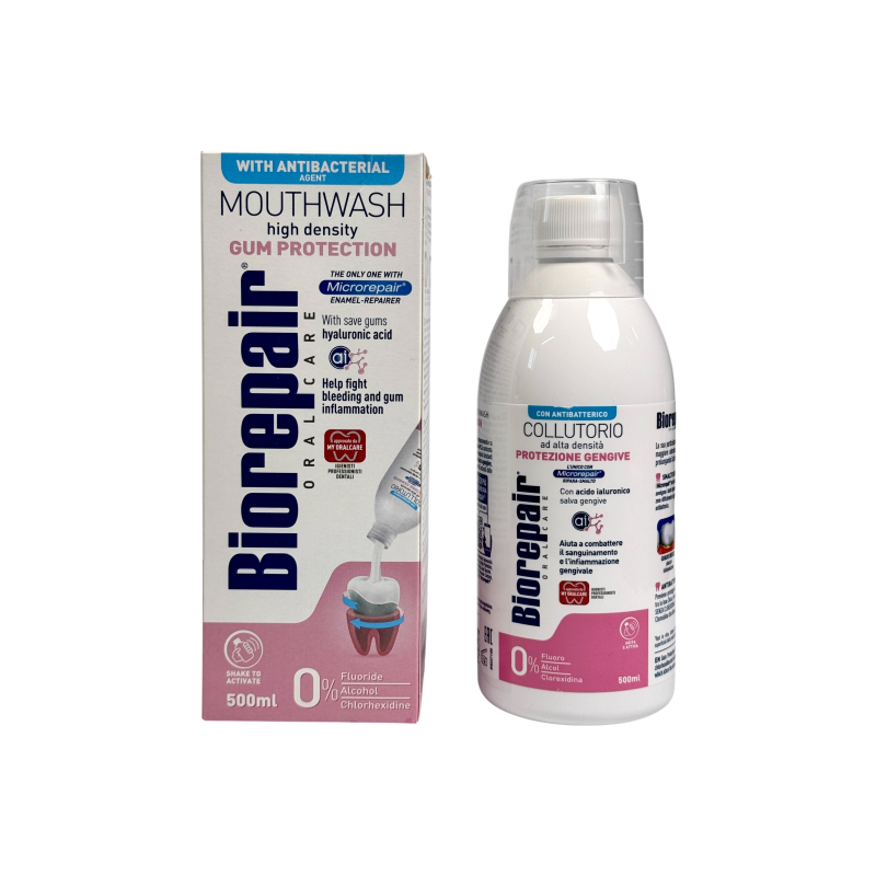 Ополіскувач для рота Biorepair з ефектом відновлення ясен Gum Protection, 500 мл