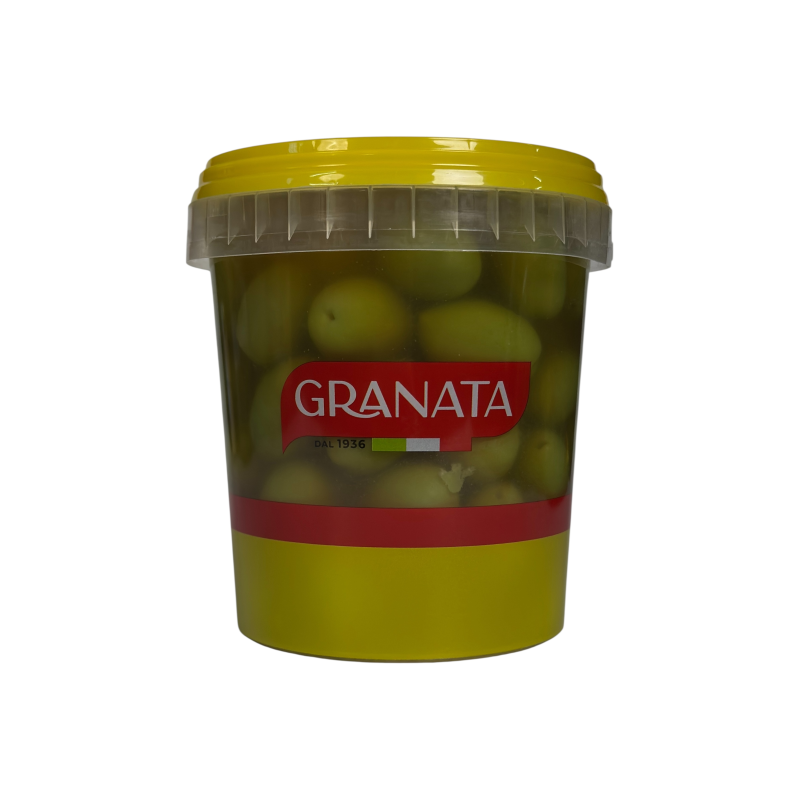 Оливки зелені Granata солодкі гігантські з кісткою солодкі olive verdi dolci giganti, 900 г