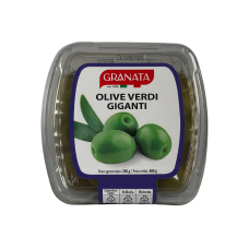 Оливки зелені Granata гігантські у розсолі olive verdi giganti, 480 г