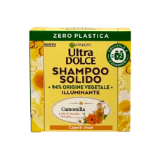 Твердий шампунь для волосся в  Garnier ромашка і квітковий мед для світлого волосся camomilla illuminante, 60 мл