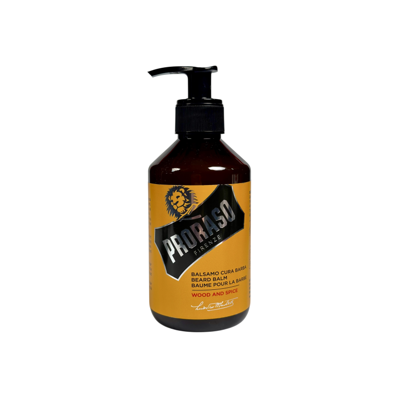 Бальзам для бороди Proraso дерево та спеції balsamo cura barba wood and spice, 300 мл