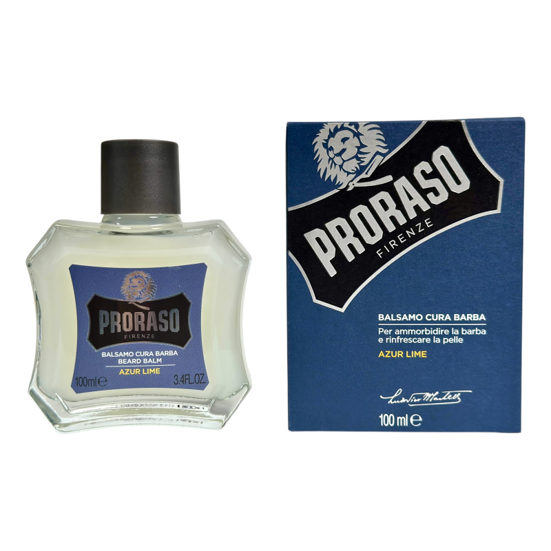 Бальзам для бороди Proraso лазуровий лайм balsamo cura barba azur lime, 100 мл