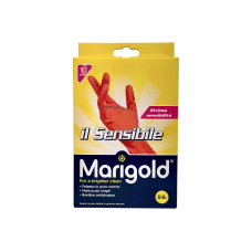 Рукавички гумові Marigold екстра чутливі з котоном sensibile розмір 6.5 s, 1 пара