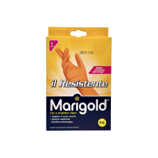 Рукавички гумові Marigold екстра стійкі з бавовняним флісом il resistente розмір 6.5 s, 1 пара