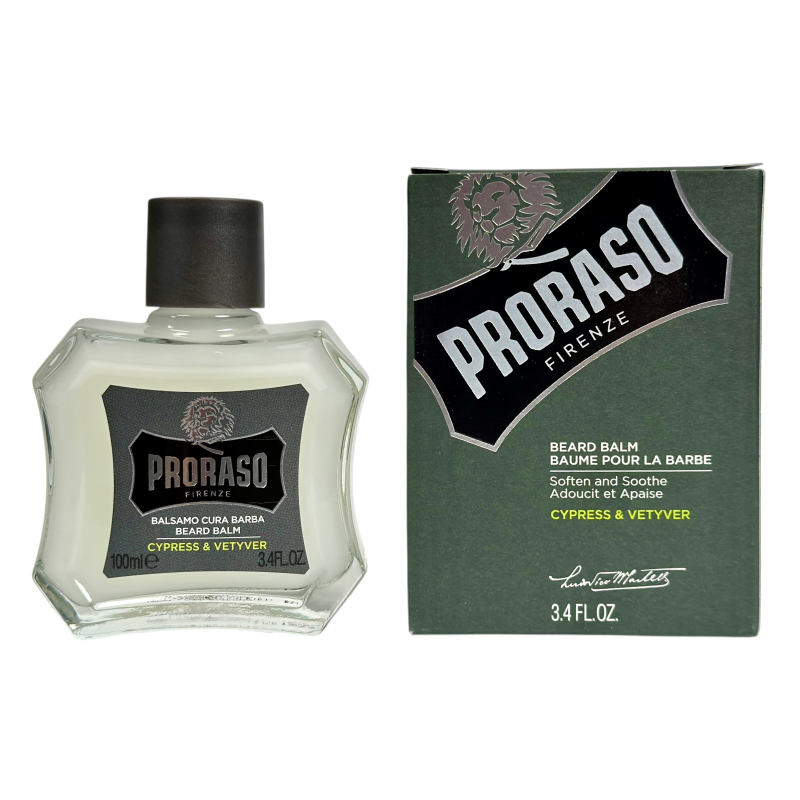 Бальзам для бороди Proraso кипарисом та ветивером balsamo cura barba cypress & vetyver, 100 мл