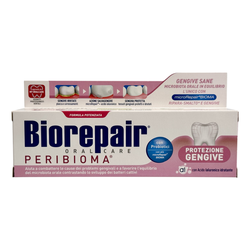 Зубна паста Biorepair для захисту ясен з пробіотиками protezione gengive peribioma, 75 мл
