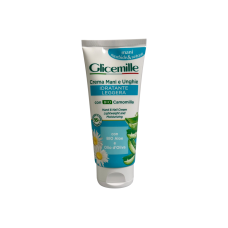 Крем для рук і нігтів Glicemille зволожувальний легкий з алое bio crema mani e unghie idratante leggera con bio camomilla e aloe vera, 100 мл