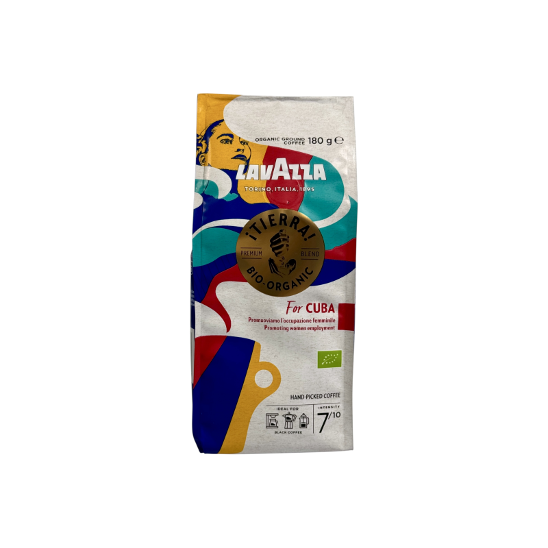 Кава мелена Lavazza tierrа вирощена на Кубі bio-organic for cuba, 180 г