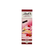 Шоколад Lindt білий з йогуртовим кремом з малиною та ваніллю, weiße schokolade joghurt himbeer-vanille, 100 г