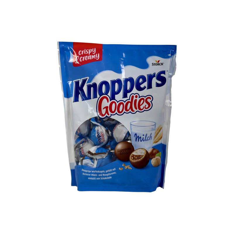 Цукерки Knoppers вафельні з молочно-горіховою начинкою goodies milch, 180 г