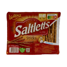 Соломка Lorenz Saltletts класична з морською сіллю e sticks mit meersalz, 250 г