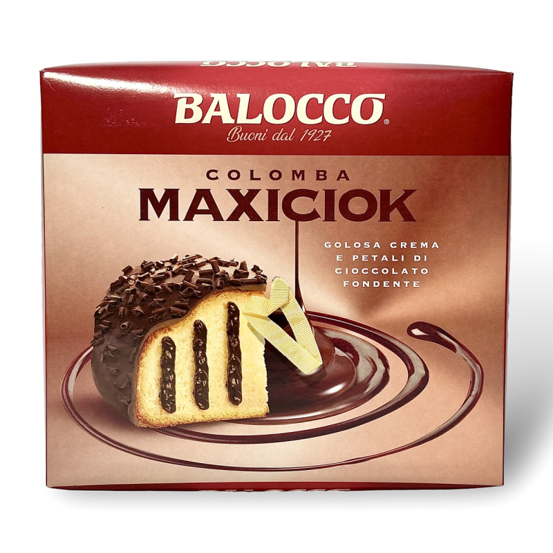 Balocco булка пасхальна в шоколаді з шоколадним кремом colomba maxiciok 750 г